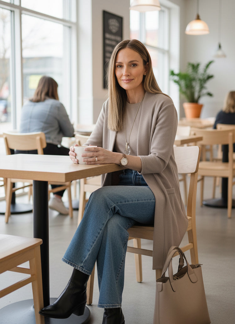 CELINE - Sophisticated 3-Piece Cardigan Set