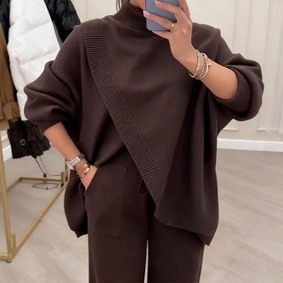 TranquilThreads - Oversized Knit Set – Casual Sophistication