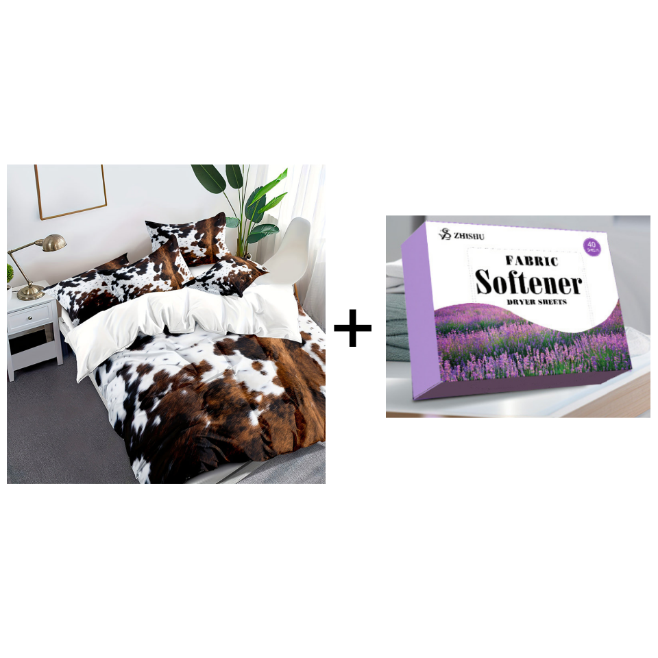 RanchDream – Cow Print Duvet Cover Set