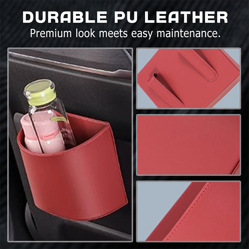 CabinCaddy – Compact PU Leather Car Storage Organizer