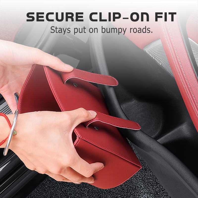 CabinCaddy – Compact PU Leather Car Storage Organizer