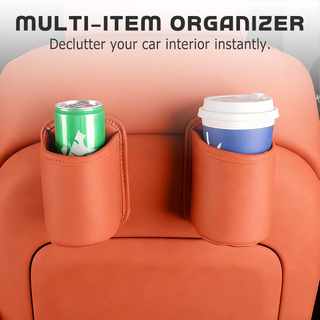 CabinCaddy – Compact PU Leather Car Storage Organizer