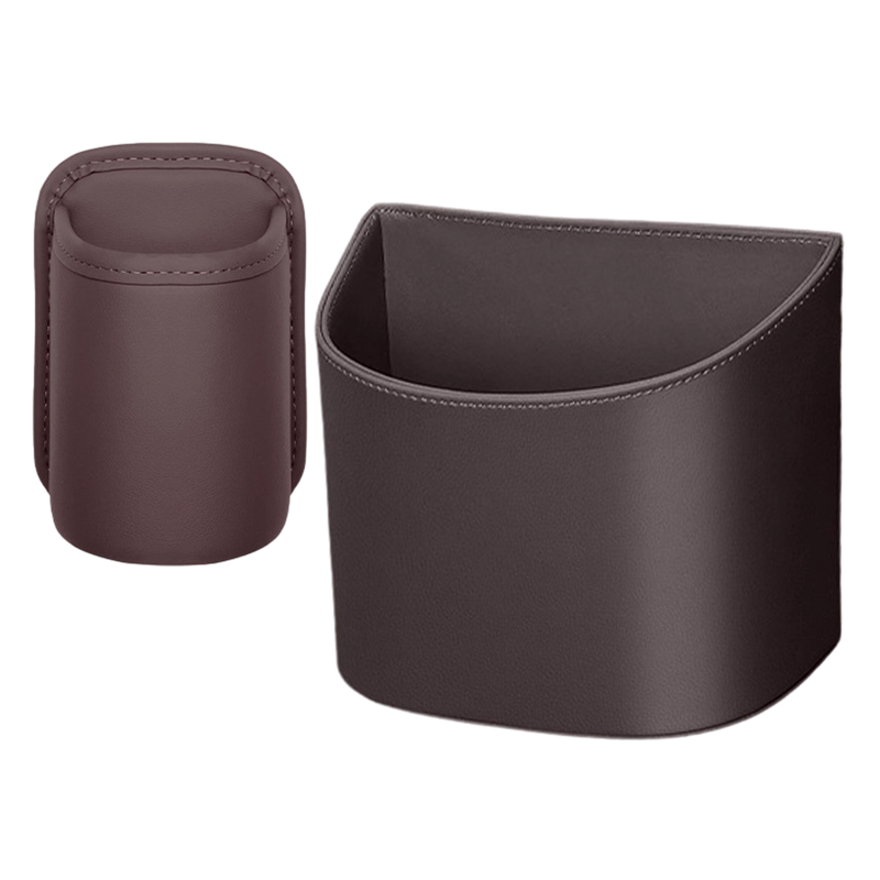 CabinCaddy – Compact PU Leather Car Storage Organizer