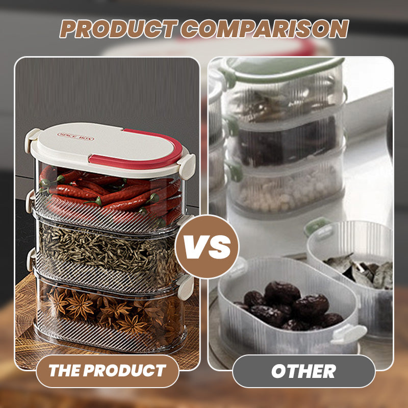 SpiceStack – Multi-Layer Sealed Spice Organizer
