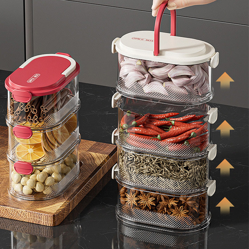 SpiceStack – Multi-Layer Sealed Spice Organizer