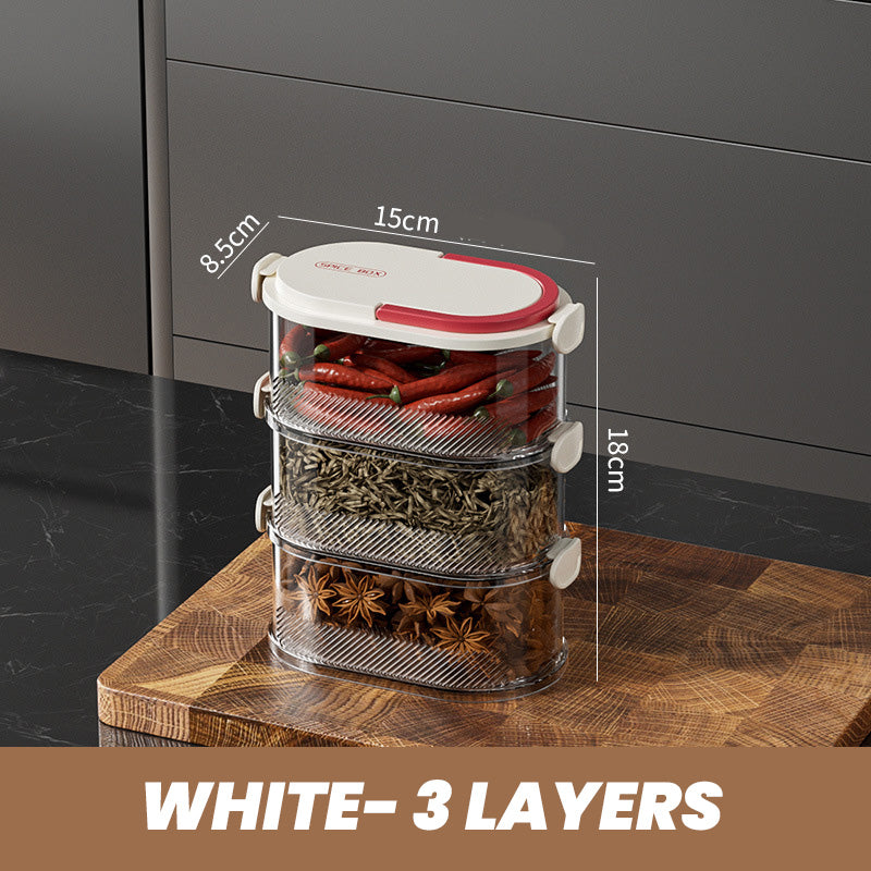 SpiceStack – Multi-Layer Sealed Spice Organizer