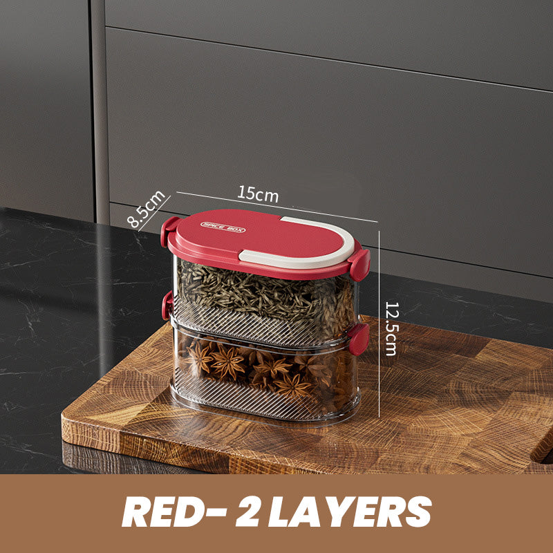 SpiceStack – Multi-Layer Sealed Spice Organizer