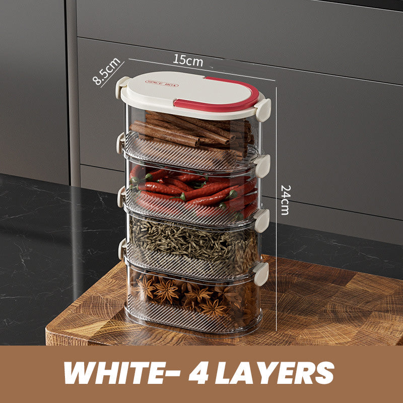 SpiceStack – Multi-Layer Sealed Spice Organizer