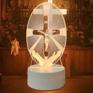 DivineGlow – Jesus 3D Night Lamp & Religious Gift