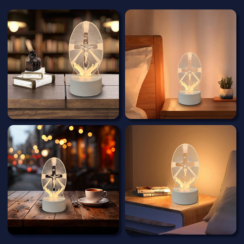DivineGlow – Jesus 3D Night Lamp & Religious Gift