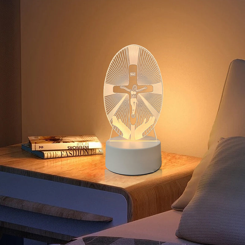 DivineGlow – Jesus 3D Night Lamp & Religious Gift