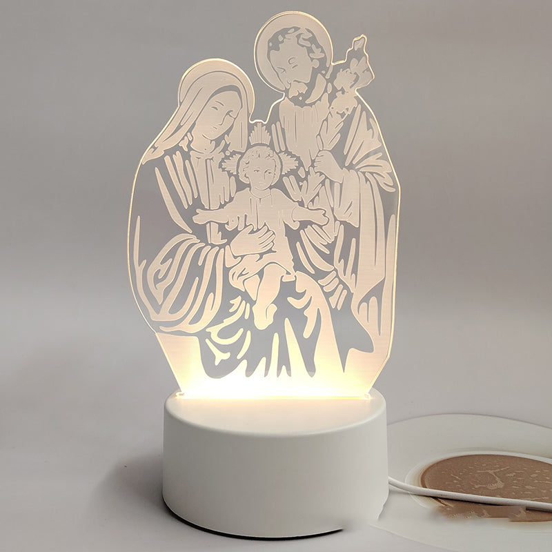 DivineGlow – Jesus 3D Night Lamp & Religious Gift