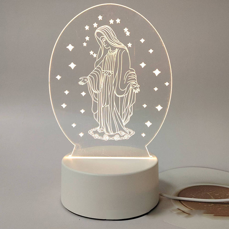 DivineGlow – Jesus 3D Night Lamp & Religious Gift