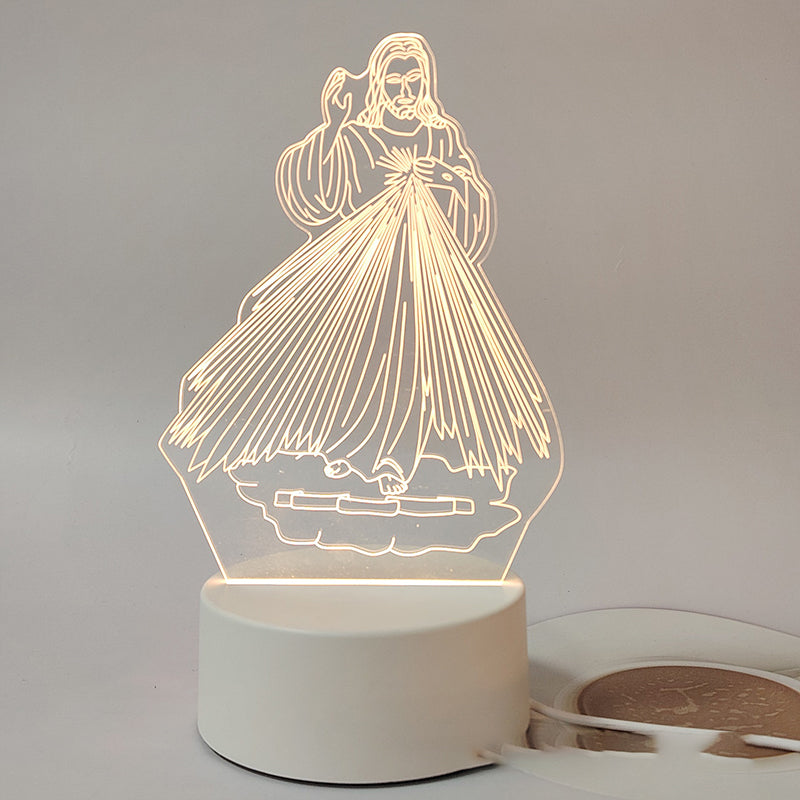 DivineGlow – Jesus 3D Night Lamp & Religious Gift
