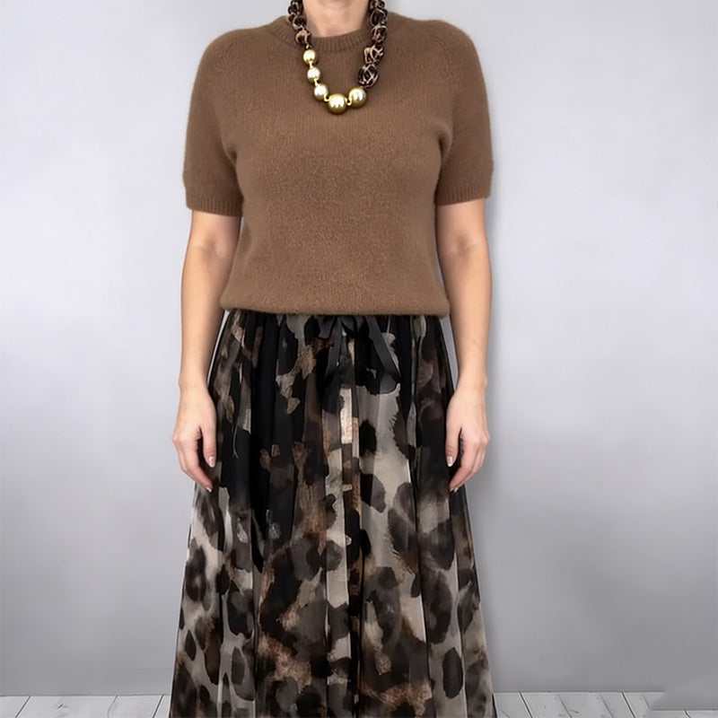 UrbanProwl – Trendy Leopard Print Sweater & Skirt Set