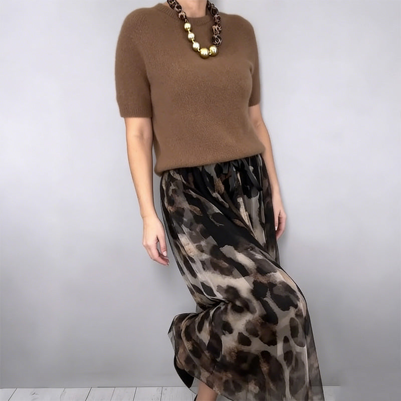 UrbanProwl – Trendy Leopard Print Sweater & Skirt Set