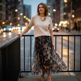 UrbanProwl – Trendy Leopard Print Sweater & Skirt Set