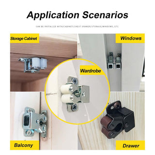 SnapGuard – Classic Stainless Steel Cabinet Door Snaps