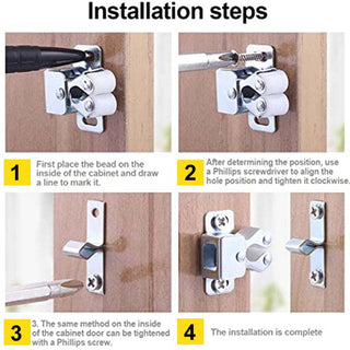 SnapGuard – Classic Stainless Steel Cabinet Door Snaps
