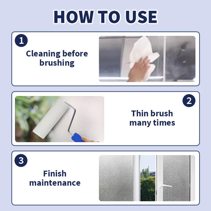 CrystalMist – Waterproof Frosted Window Privacy Paint