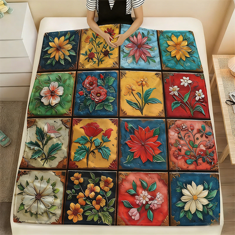 PetalSoft – Floral Flannel Blanket