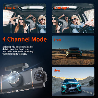 SafeDrive – 4-Channel HD Dash Cam System
