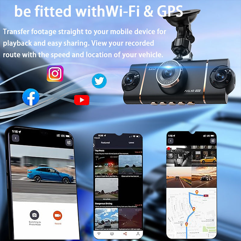 SafeDrive – 4-Channel HD Dash Cam System