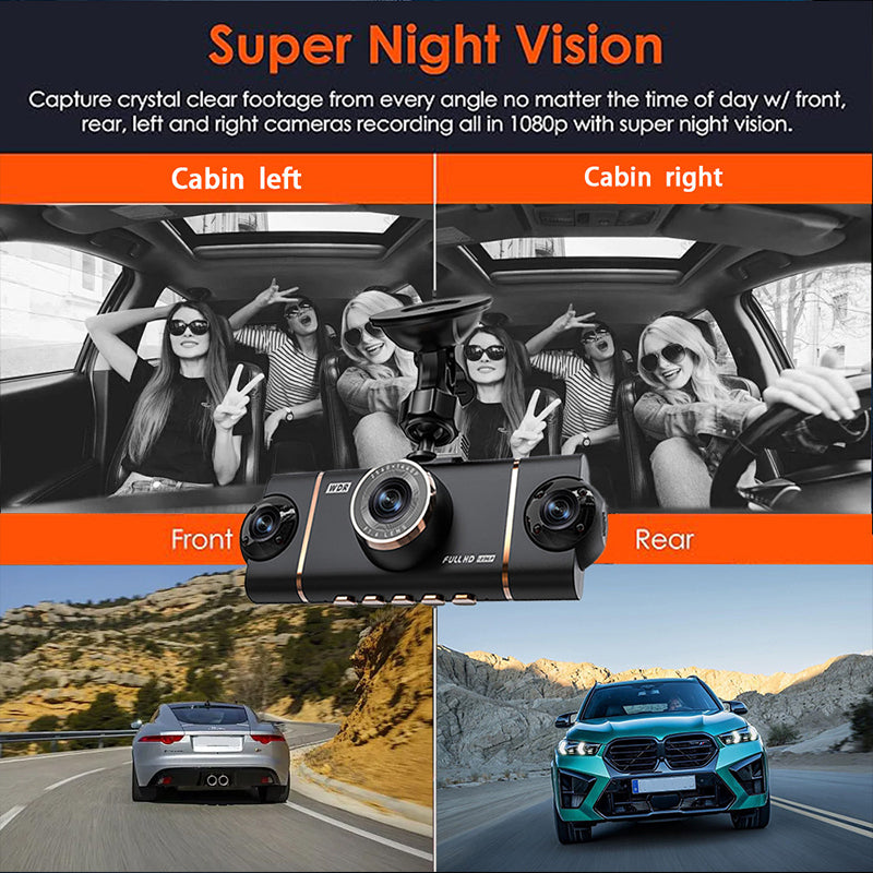 SafeDrive – 4-Channel HD Dash Cam System