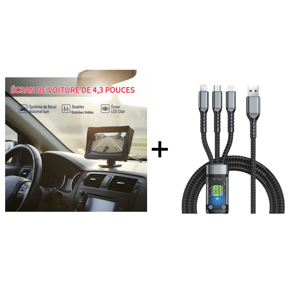 AutoVista – HD Dual-View Car Entertainment Display System