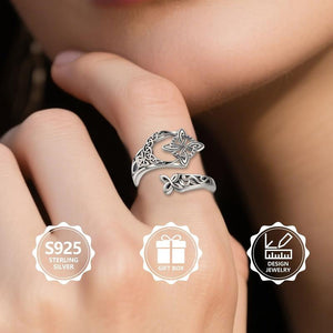 SilverRune – Celtic Knot Open Band Ring