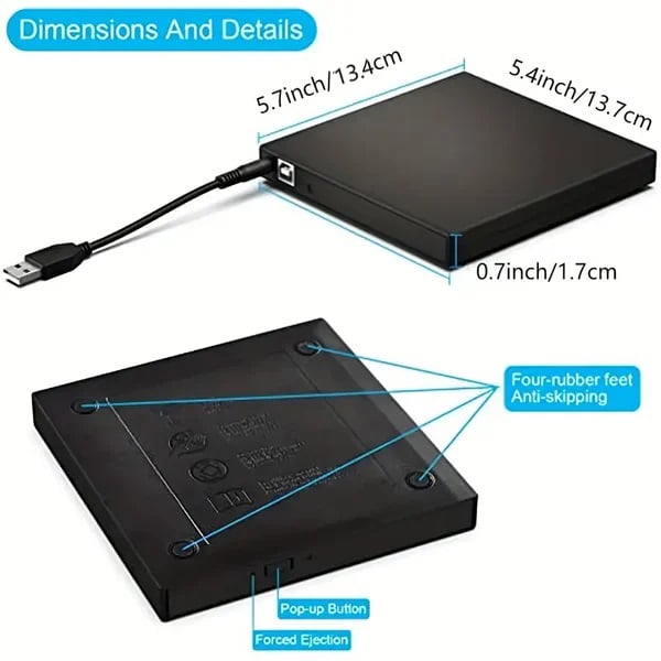 DiscMate – External USB CD/DVD Burner
