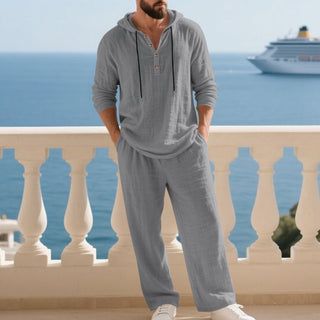 UrbanEase – Men’s Hooded 2-Piece Set