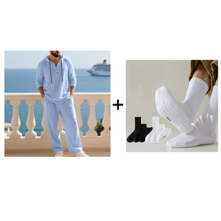 UrbanEase – Men’s Hooded 2-Piece Set