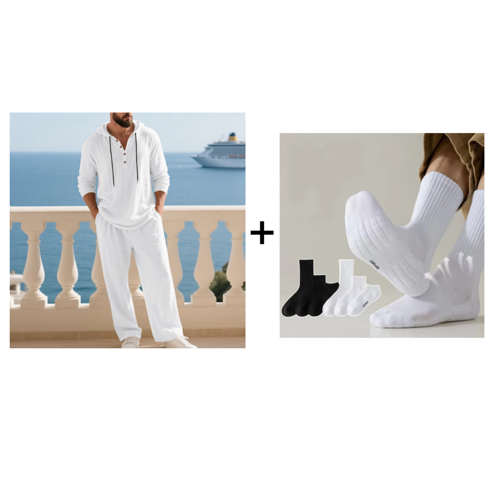 UrbanEase – Men’s Hooded 2-Piece Set