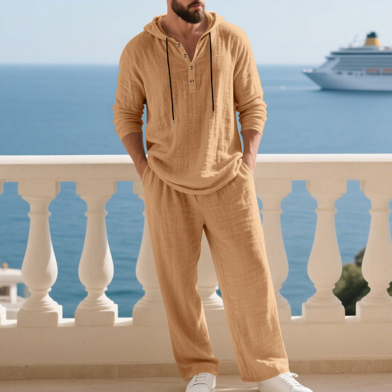 UrbanEase – Men’s Hooded 2-Piece Set