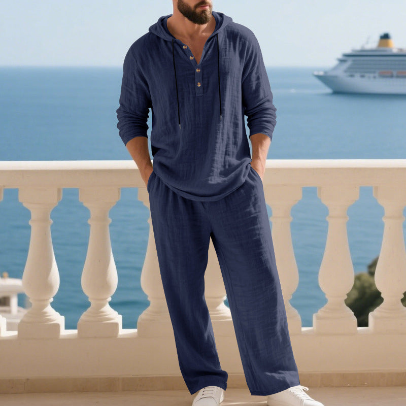 UrbanEase – Men’s Hooded 2-Piece Set