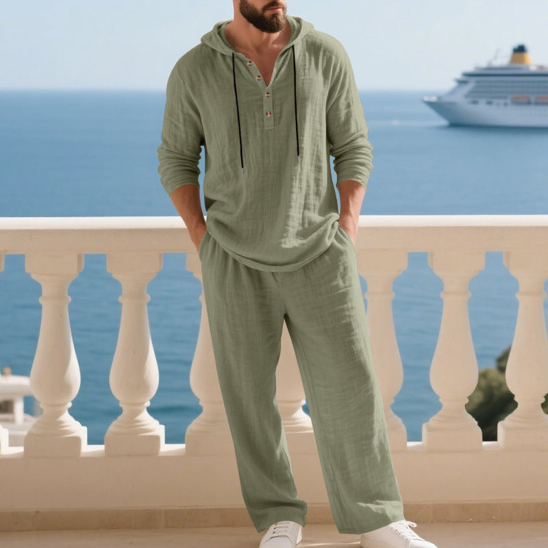 UrbanEase – Men’s Hooded 2-Piece Set