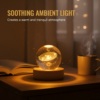 CrystalGlow – Engraved Crystal Glass Ball Night Light