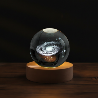 CrystalGlow – Engraved Crystal Glass Ball Night Light