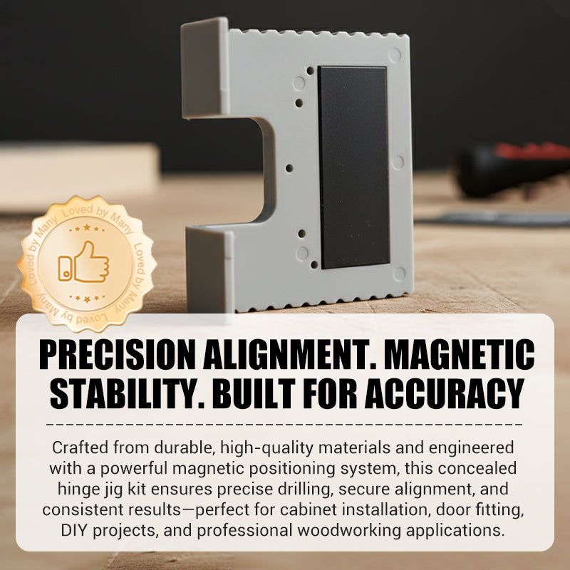 ProHinge – Magnetic Concealed Hinge Jig Kit