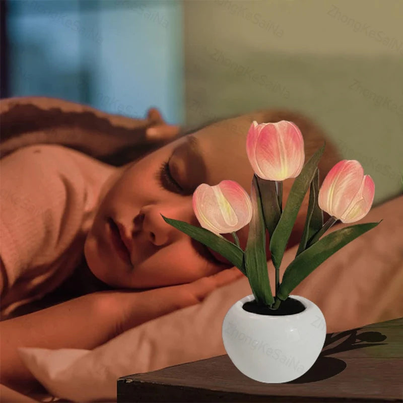 TulipGlow – LED Flower Night Light Table Lamp