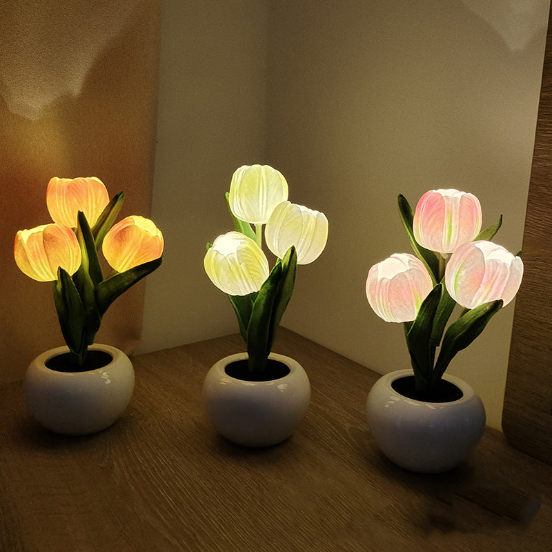 TulipGlow – LED Flower Night Light Table Lamp