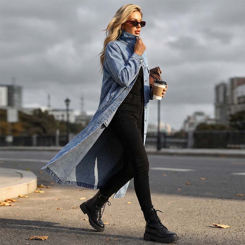 StreetEase | Button‑Up Classic Denim Coat