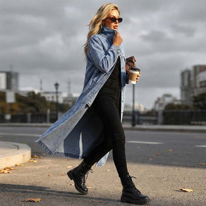 StreetEase | Button‑Up Classic Denim Coat