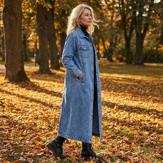 StreetEase | Button‑Up Classic Denim Coat