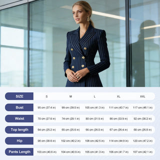 BossEra – Women’s Tailored Pinstripe Suit