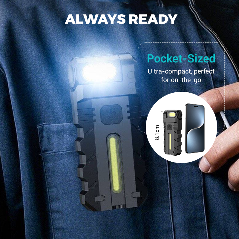 PivotBeam – LED Work Light with 180° Rotating Design