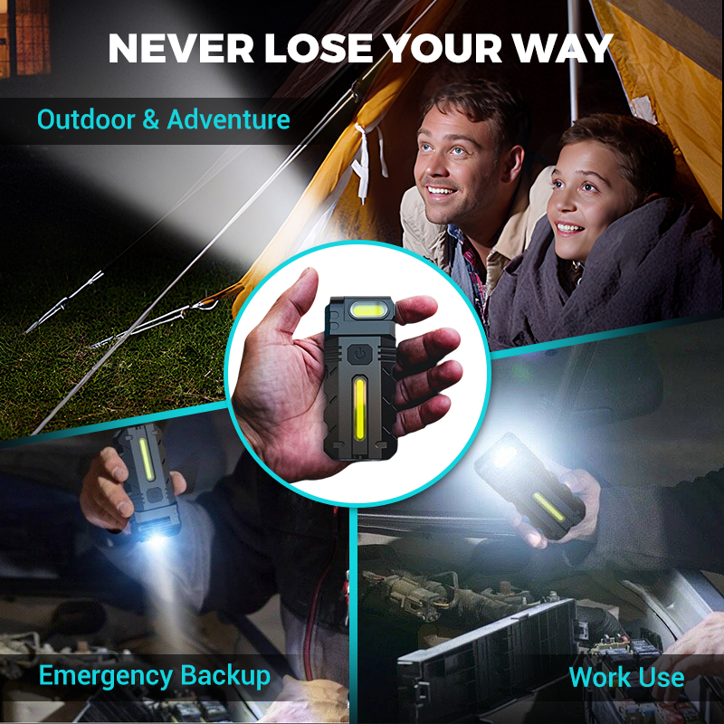 PivotBeam – LED Work Light with 180° Rotating Design