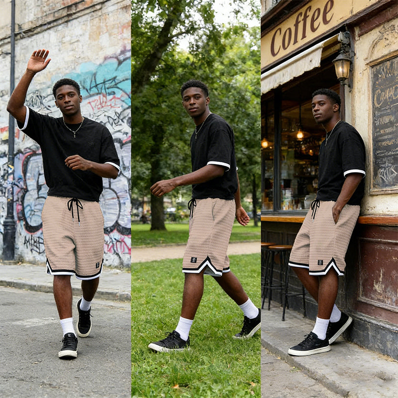 SportEase – Men's Drawstring Waist Sport Shorts
