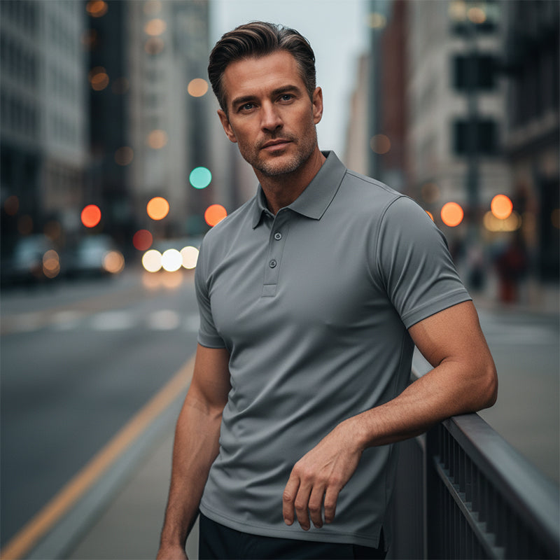 DryVanta – Men's Quick-Dry Lapel T-Shirt